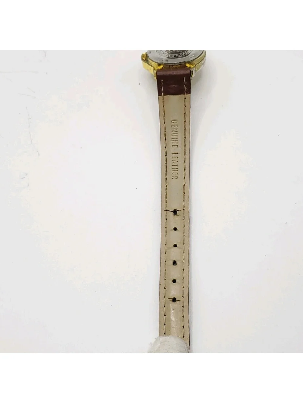 Ablux Quartz Brown Leather Band 22mm Womens Watch New Battery